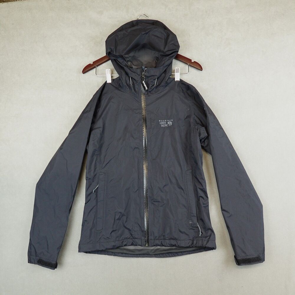 Mountain Hardwear Jacket Finder Womens XS Full Zip Hooded Ripstop Black Facebook